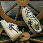 [Custom Women's heart-shaped waffle beige white and brown]  Air Force 1 Skateboarding Shoes Women's Low-top Brown/brown/beige