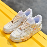 [Custom Lost Stuffed Bear In Desert Color]  Air Force 1 Skateboarding Shoes  Unisex - Image 3