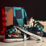 [Custom Demon Slayer - Tanjiro] Air Jordan 1 High Top Unisex Skateboarding Shoes Green/Black