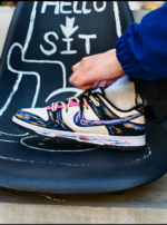 Death Sparks - Custom  Dunk  Low Unisex Street Graffiti Skateboarding Shoes - Image 12