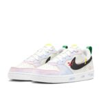 [Custom Unlimited Fun/Blue&Pink] Court Borough Skateboard Shoes For Children Unisex - Image 2