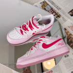 [Custom Love Diary]  Air Force 1 Skateboarding Shoes Women's Low-top White/Pink