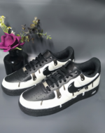 [Custom The male clown is in black, white and grey]  Dunk Skateboarding Shoes Men Low-top Black/White/Gray - Image 11
