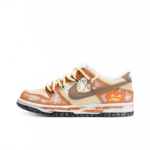 [Custom Sleepless Nights] Dunk Skateboarding Shoes Unisex Low-top Orange - Image 2