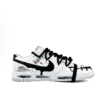 [Custom White Halloween] Dunk Skateboarding Shoes Unisex Low-top White/Black - Image 4
