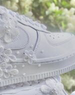 [Custom Bridal Embroidery - Aether Veil] Air Force 1 Skateboarding Shoes Unisex - Image 5
