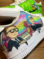 [Customized Rick & Morty] Air Force 1 Shoes Unisex Hand Painted - Image 2