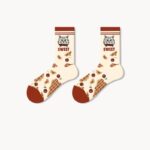 Vintage Pictorial - Mid Cotton Socks Women Non-Slip Sports Fashion 5 Pairs - Image 15