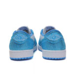 [Custom Blue - White Full Diamond] Air Jordan Low - Top Skateboarding Shoes Unisex - Image 3