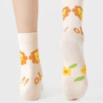 Cotton Socks Women Spring Middle Tube Socks Cute Cartoon Spring And Autumn Ladies Long Socks 5 Pairs( Size 35-42) - Image 10