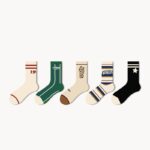 A Cup Of American - Non-Slip Retro Sweat Socks, Couples Models, Men And Women With The Same, Spring And Autumn Sports Socks - Image 2