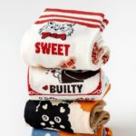 Vintage Pictorial - Mid Cotton Socks Women Non-Slip Sports Fashion 5 Pairs - Image 5