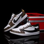 [Custom Checkered Pattern, Genuine Cowhide Leather] Air Jordan Low - Top Skateboarding Shoes Unisex - Image 2