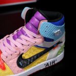 [Custom Ten-Color Patchwork - Python Skin] Air Jordan High - Top Skateboarding Shoes Unisex - Image 4