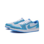 [Custom Blue - White Full Diamond] Air Jordan Low - Top Skateboarding Shoes Unisex - Image 2