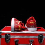 [Custom Red and White - Embroidered Style] Air Jordan Low - Top Skateboarding Shoes Unisex - Image 8