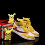 [Custom Pikachu Full Diamond] Air Jordan High - Top Skateboarding Shoes Unisex - Image 2