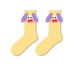Funny Ghost Face - Fun Socks Women's Mid-Calf Socks Spring And Fall Cute Boneless Stockings 5 Pairs (Size 35-42) - Image 5