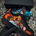 [Customized Kimetsu no Yaiba - Rengoku & Tanjiro] Air Force 1 Anime Shoes Unisex