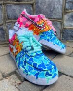 [Customized Lightning Star] Air Force 1 Shoes Unisex Hand Painted Colorful Graffiti - Image 2