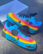 [Customized Coast] Air Force 1 Low-Top Shoes Unisex Gradient Color Hand-Painted - Image 2
