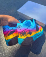 [Customized Coast] Air Force 1 Low-Top Shoes Unisex Gradient Color Hand-Painted - Image 3