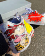 [Customized Nickelodeon Mashup] Air Force 1 Shoes Unisex Hand Painted - Image 3