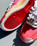 [Customized Strawberry Shortcake] Air Force 1 Shoes Unisex Hand Painted Pink - Image 3