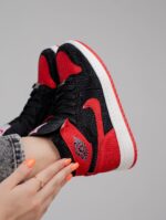 [Custom Blue and white, blue and black, red and black - Full Diamond] Air Jordan 1 High - Top Skateboarding Shoes Unisex - Image 4