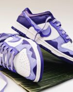 [Customized Blueberry Ice Cream] Dunk Low-top Shoes Unisex Purple - Image 3
