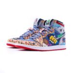 [Custom TuneSquad] Air Jordan 1 High Top Unisex Skateboarding Shoes - Image 2