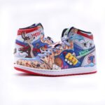 [Custom TuneSquad] Air Jordan 1 High Top Unisex Skateboarding Shoes - Image 5