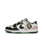 [Custom Blue Ocean x Grassy Area] Dunk Skateboarding Shoes Unisex - Image 7
