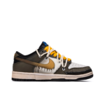 [Custom Warning] Dunk Skateboarding Shoes Unisex Distressed Style Brown - Image 3