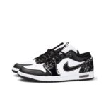 [Custom Sparkling Starlight] Jordan Air Jordan 1 Low Top Unisex Skateboarding Shoes - Image 3