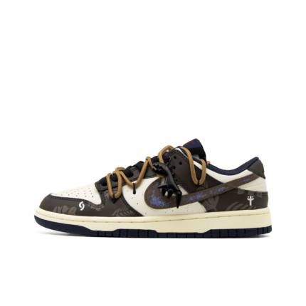 [Custom Jurassic] Dunk Low Skateboard Shoes Unisex Brown