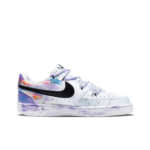 [Custom Fantasy Secret Realm] Court Vision Low Skateboard Shoes Unisex Graffiti Purple/White - Image 3