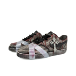 [Custom Dark Cross] Court Vision 1 Skateboard Shoes Unisex Gothic Style - Image 2