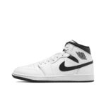 [Custom Line Joker] Jordan Air Jordan 1 High Top Unisex Skateboarding Shoes White/Black - Image 6