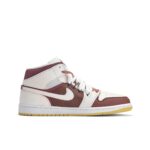 [Custom Winter Wish] Air Jordan 1 Mid - Top Skateboarding Shoes Unisex - Image 5
