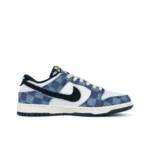 [Custom Deconstructed Check, Vintage Grid] Dunk Low Skateboarding Shoes Unisex Denim Style - Image 3