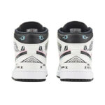 [Custom Cyber Cotton Candy] Jordan Air Jordan 1 Mid Unisex Skateboarding Shoes - Image 12