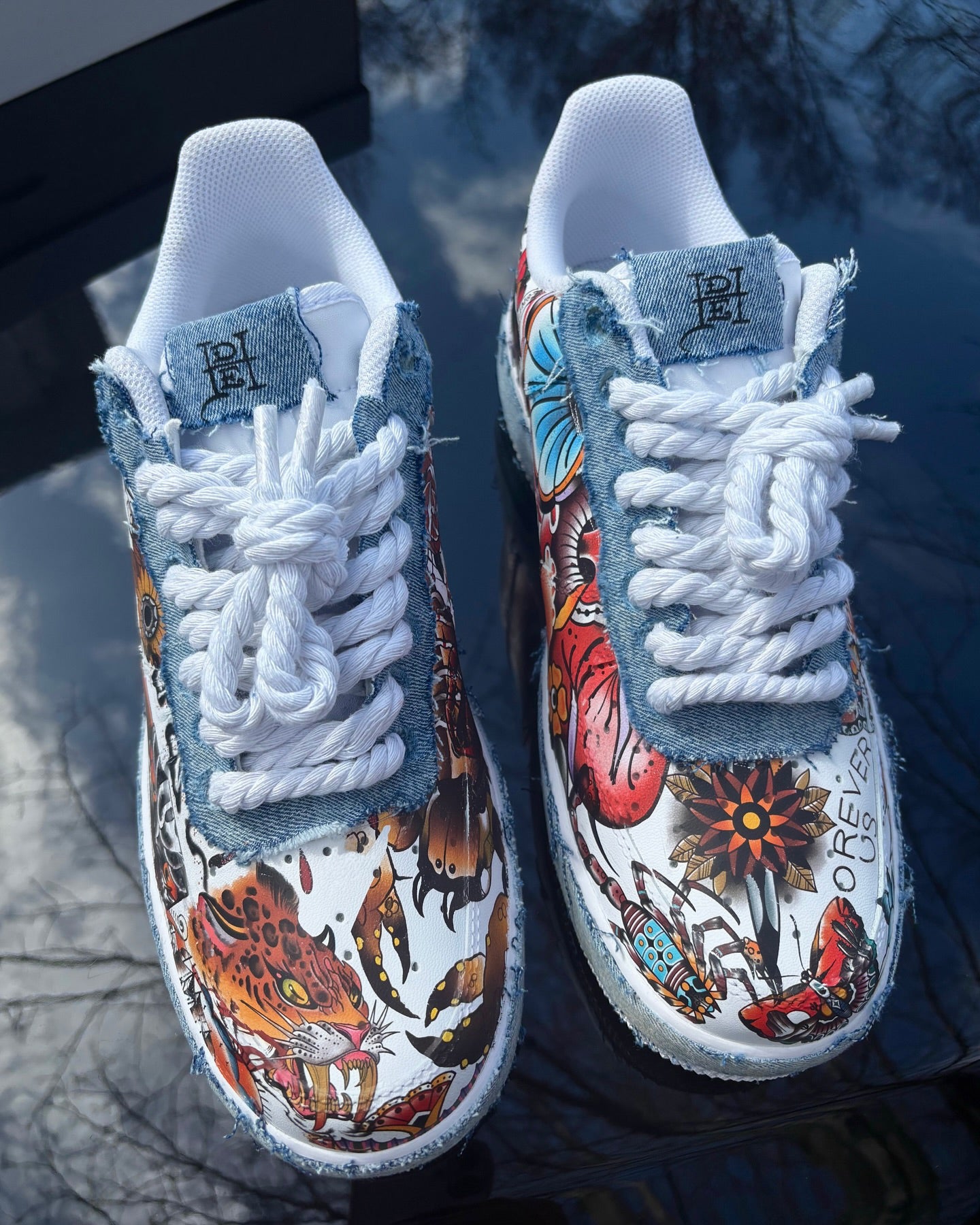 b21ef3ecfe608735444bde3d88a6f493.jpg Wild Ecology - Unisex Dunk Low Custom - Image 1