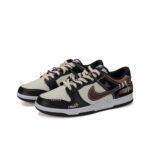 [Custom Absurd Notes] Dunk Low Skateboard Shoes Unisex Black/Brown - Image 2