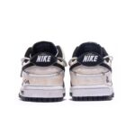 [Custom Robinson] Dunk Low Skateboard Shoes Unisex Black/Beige - Image 6
