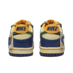 [Custom Lie Fallow] Dunk Low Skateboard Shoes Unisex Beige/Blue - Image 5