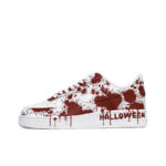 [Customized Cursed Sole] Air Force 1 Low-top Shoes Unisex White/Red Halloween Series - Image 2