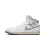 [Custom Cyber Cotton Candy] Jordan Air Jordan 1 Mid Unisex Skateboarding Shoes - Image 9