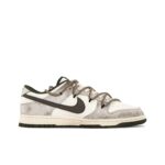 [Custom Plume] Dunk Low Skateboard Shoes Unisex Brown - Image 3