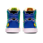 [Custom Rainbow Tie-dye] Air Jordan 1 og High Top Unisex Skateboarding Shoes - Image 5